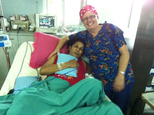 Former Fiji cardiac patient Bibi after surgery