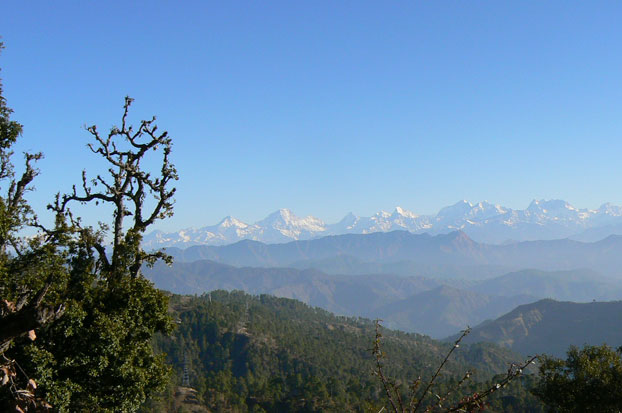 view of the Himalayas