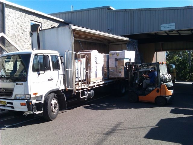 Shipment leaving the SAH for PNG