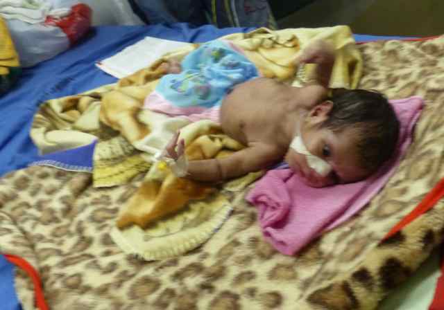 Betty's daughter in the neonatal ward