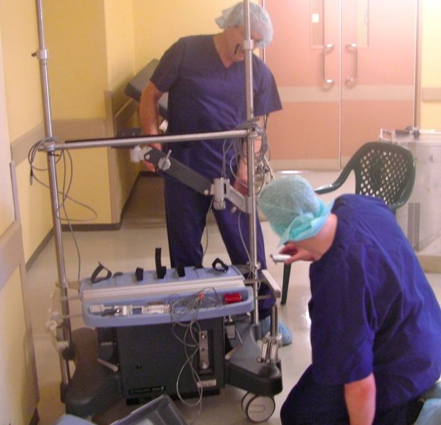 unpacking and set up starts in Tonga