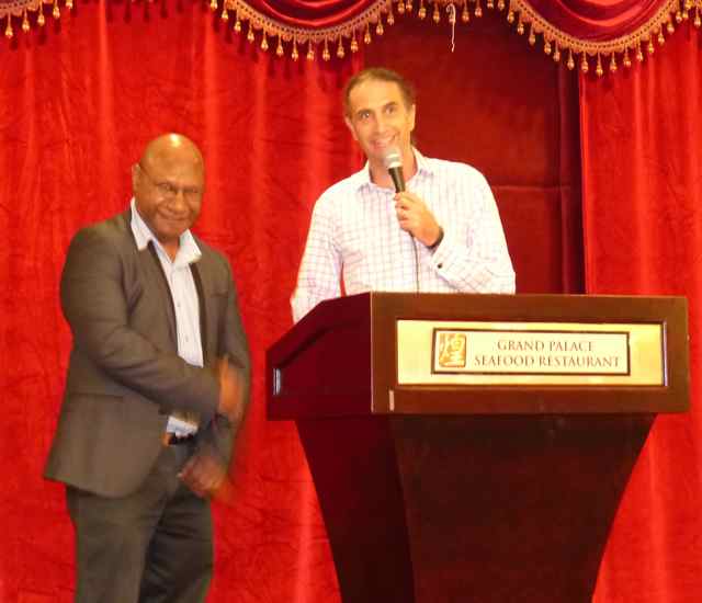 Darren and Arvin at the farewell 