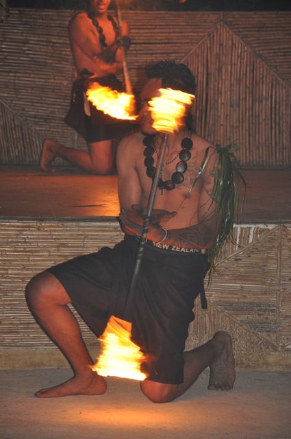 dancers at the cultural night in Tonga
