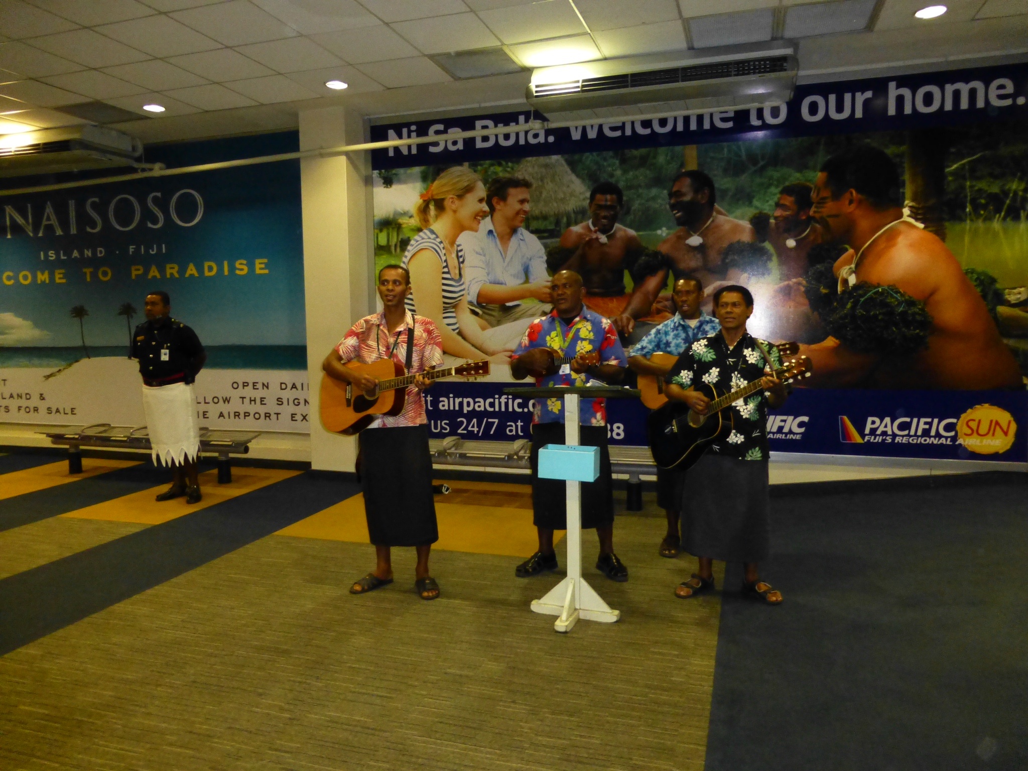 Nadi airport greeting