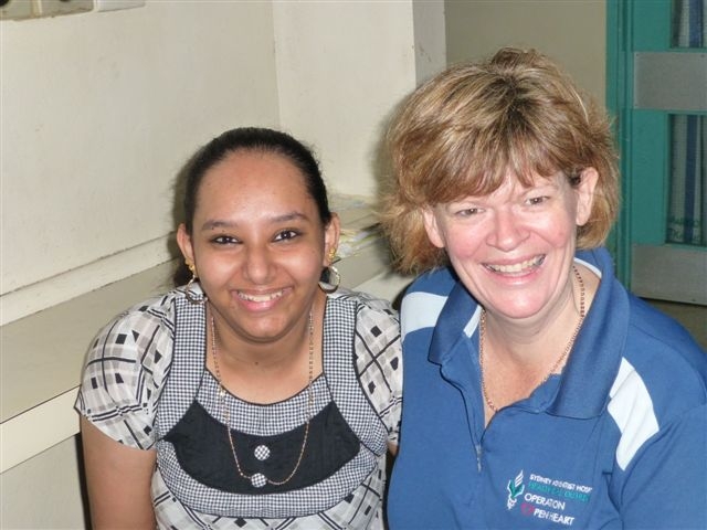 Melanie with patient