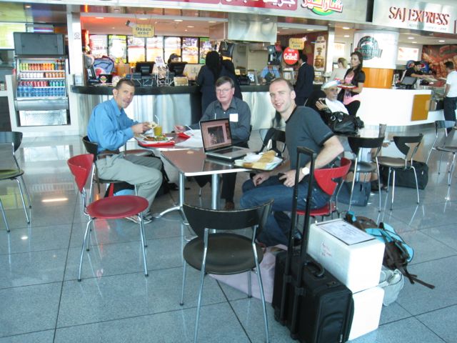 Waiting at the airport with heart valves Rwanda