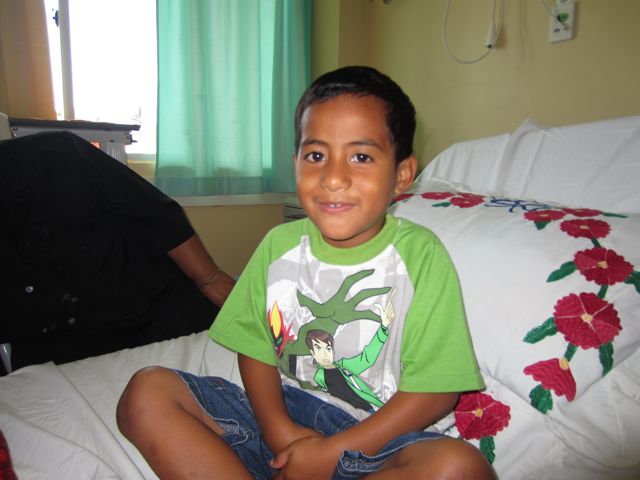 Happy cardiac patients in Tonga after surgery