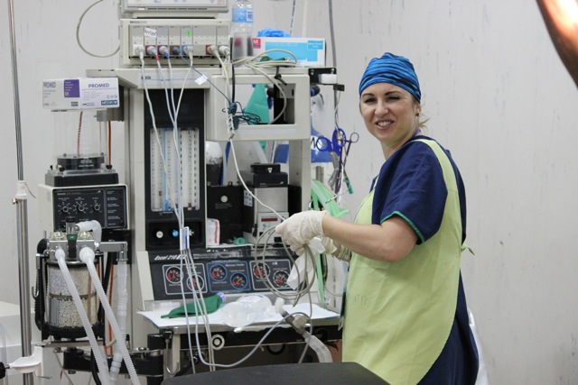 Setting up for the next patient in PNG