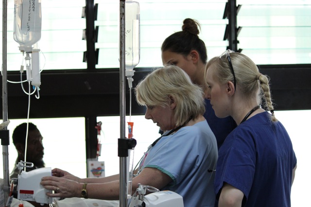 ICU nurses in action in PNG