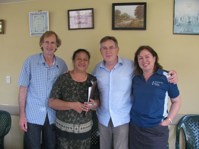 The screening team ready to depart from Tonga