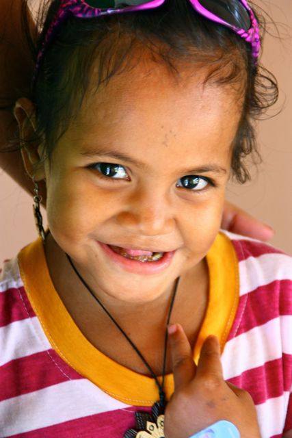 Happy cardiac patients in Tonga after surgery