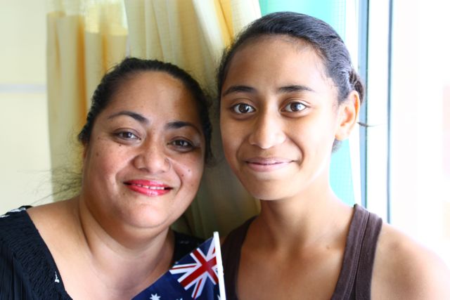Happy cardiac patients in Tonga after surgery