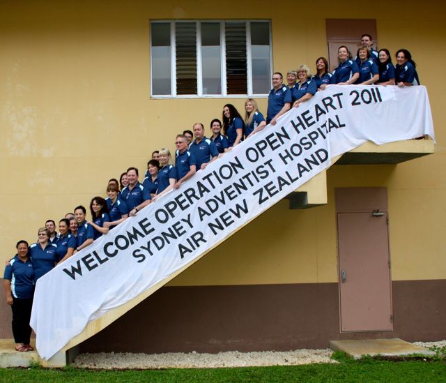 The Tongan heart team photo