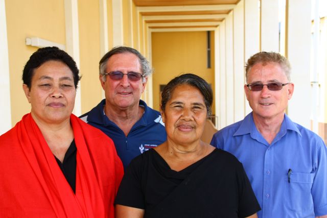 Past Tongan cardiac patients with some of the original team