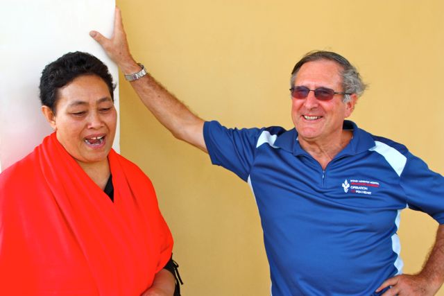 Past Tongan cardiac patients with some of the original team