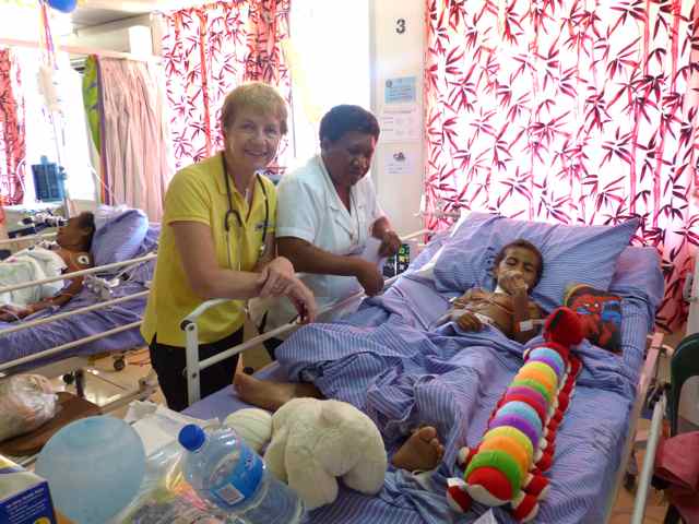 Lorraine in the ICU helping a patient