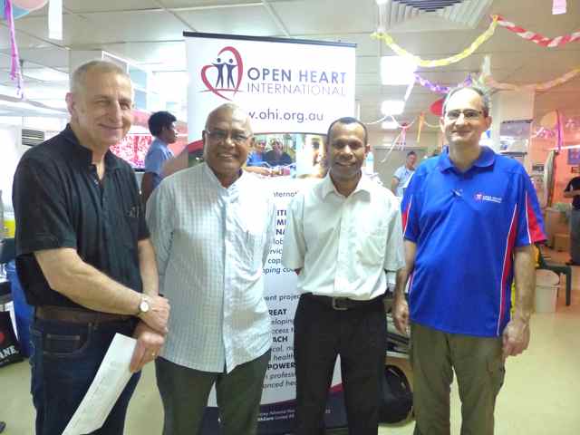 The local surgeons Lister and Noah with Graham and Sylvio